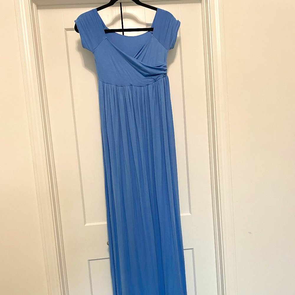 Maternity dress blue size small